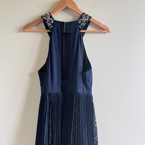 New Rebecca Taylor Sleeveless Pleated Embellished - Picture 8 of 12